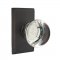 Emtek EM7104PC Providence Crystal Knob on #3 Rosette Medium Bronze