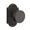 Emtek EM7108BZRN Sandcast Bronze Round Knob on #1 Rosette Medium Bronze