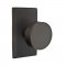 Emtek EM7104BZRN Sandcast Bronze Round Knob on #3 Rosette Medium Bronze