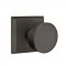 Emtek EM7111BZRN Sandcast Bronze Round Knob on #6 Rosette Medium Bronze