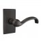 Emtek EM7104TT Teton Lever on #3 Rosette Medium Bronze