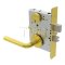 Schlage L Series, 02 Door Handle, Escutcheon, Non-Keyed , Satin Brass