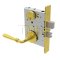 Schlage L Series, M55 Door Handle, Keyed, Single Cylinder, Deadbolt , Satin Brass