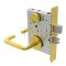 Schlage L Series, M82 Door Handle, Escutcheon, Keyed, Double Cylinder, Deadbolt