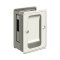 Deltana, Pocket Lock,  Sliding Door, HD Adjustable Receiver,  3-1/4" X 2-1/4", Polished Nickel (US14) Finished