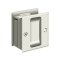 Deltana, Pocket Door Lock, Passage 2-1/2" X 2-3/4", Polished Nickel (US14) Finished
