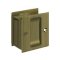 Deltana, Pocket Door Lock, Passage 2-1/2" X 2-3/4", Antique Brass (US5) Finished