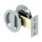 Deltana SDRP218 Round Passage Pocket Door Lock, Sliding Door, 2-1/8", Polished Chrome (US26) Finished