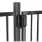Locinox Gate Hinge SERVAL, 180° Spring Hinge Mounted with Self-drilling Screws for Square Profile