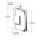 FHC Jr Preston 5 Degree Positive Wall Mount Hinge for Shower Doors Specs
