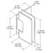 FHC Carolina Beveled 5 Degree Positive Close Wall Mount Hinge for Shower Doors Specs