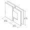 FHC Glendale Square 5 Degree Positive Close Glass To Glass Hinge for Shower Doors Specs