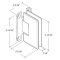 FHC Carolina Beveled 5 Degree Positive Close Wall Mount Hinge for Shower Doors Specs