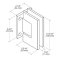 FHC Venice Square 5 Degree Positive Wall Mount Hinge for Shower Doors Specs