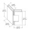 FHC Glendale Square 5 Degree Positive Close Glass To Glass Hinge for Shower Doors Specs