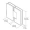 FHC Carolina Beveled Glass To Glass 180 Degree Hinge for Shower Doors - 3/8"-1/2" Glass Specs