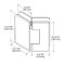 FHC Carolina Beveled Glass To Glass 135 Degree Hinge for Shower Doors - 3/8" To 1/2" Glass Specs