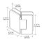 FHC Carolina Beveled 5 Degree Positive Close Glass To Glass Hinge for Shower Doors - 135 Degree Specs