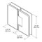 FHC Preston Beveled 5 Degree Positive Close Glass To Glass Hinge for Shower Doors - 180 Degree Specs