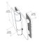 FHC Zephyr 180 Degree Glass-To-Glass Outswing Or Bifold Inswing Hinge for Shower Doors