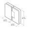 FHC Preston Series 180 Degree Glass To Glass Hinge for Shower Doors - 3/8" to 1/2" Glass Specs
