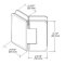 FHC Preston Series 135 Degree Adjustable Glass-To-Glass Hinge for Shower Doors - 3/8" To 1/2" Glass Specs