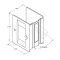 Deltana, Pocket Lock, HD Adjustable Passage, 3-1/4" X 2-1/4" Specs