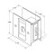 Deltana, Pocket Door Lock, Privacy, 2-1/2" X 2-3/4" Specs