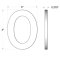 Deltana Stainless Steel Modem Numbers, B Series with Riser, No"0" Digit Specs