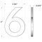 Deltana Stainless Steel Modem Numbers, B Series with Riser, No"6" Digit Specs
