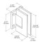 FHC Venice Series Wall Mount Hinge for Shower Doors Specs