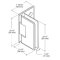 FHC Preston Beveled 5 Degree Positive Close Wall Mount Hinge for Shower Doors Specs