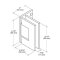 FHC Glendale Adjustable Square Wall Mount Hinge for Shower Doors Specs