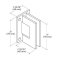 FHC Junior Glendale Square 5 Degree Wall Mount Hinge for Shower Doors Specs