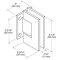 FHC Glendale Square Positive Close Wall Mount Hinge for Shower Doors Specs