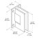 FHC Glendale Series Wall Mount Hinge for Shower Doors Specs