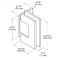 FHC Venice Square Wall Mount Hinge for Shower Doors specs