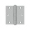 Deltana, Plain Bearing, Stainless Steel, Residential Grade, 5 Knuckle, Full Mortise Hinge, 3" x 3"