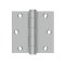 Deltana, 2 Ball Bearings, Stainless Steel, Residential Grade, 5 Knuckle, Full Mortise Hinge, 3.5" X 3.5"
