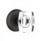 Emtek EM7106WS Windsor Crystal Knob on #2 Rosette Medium Bronze