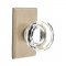 Emtek EM7104LW Lowell Crystal Knob on #3 Rosette Tumbled White Bronze