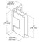 FHC Jr Glendale Positive Wall Mount Glass Hinge for Shower Doors Specs