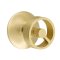 Emtek Spoke Knob Studio Brass Knobset with Disc Rosette in Satin Brass (US4) Finish
