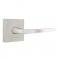 Emtek S10003 Stainless Steel Hermes Lever with Square Rosette