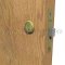 A door Lock installed in a wooden door