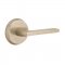 Emtek EM7106LR Lariat Lever on #2 Rosette Tumbled White Bronze