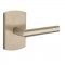 Emtek EM7100MA Mariposa Lever on #4 Rosette Tumbled White Bronze