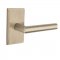 Emtek EM7104MA Mariposa Lever on #3 Rosette Tumbled White Bronze