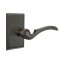 Emtek Coventry Door Handle, Classic Brass, Rectangular Rosette, Oil Rubbed Bronze (US10B) Finish