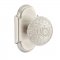 Emtek 8108 Lancaster Knob with #8 Rosette Satin Nickel